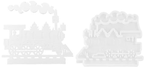 Generisch Zug -fehlgeschlagene Kuchenformen - Langlebige Silikonform für Gebäckdekoration, künstlerisches Kochzubehör | Lokomotive Ornament Form für Kerzenhalter, kreative Kerze, Schokolade e