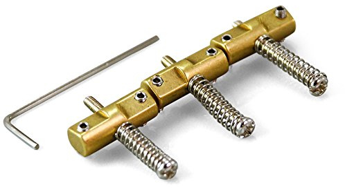 3 x VANSON Brass Compensated Saddles for Fender Telecaster Vintage Guitar Bridge, CMP