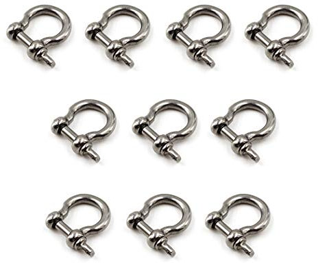 M4 Manille en acier inoxydable robuste 304 (10 Pièces)