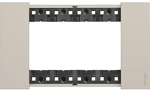 Bticino KA4804KM Living Now - Placca 4 Moduli, Sabbia, 147.5 x 86 x 20 mm