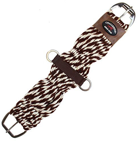 CHALLENGER Pferdegurt Western Mohair Wolle atmungsaktiv Sattelclip Edelstahl 97RT01-26