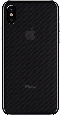 Yidai-Silu 3pcs Folie für iPhone XS Max Rückseite Folie 【Kohlefaser Atmungsaktiv Struktur, Anti-Rutsch, Anti-Fingerabdruck】 Kratzfest Back Klebefolie für iPhone XS Max Protector Film