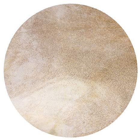 BQLZR Trommelfell aus Ziegenfell, 40 cm Durchmesser, Hellgelb, für afrikanische Tamburine/Trommeln mit 30,5 cm (12 Zoll) Durchmesser