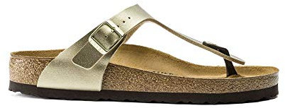 Birkenstock Gizeh, Sandali Donna, Flor Gold, 37 EU