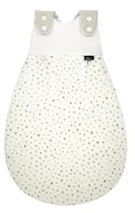 Alvi Baby-Mäxchen Außensack Baumwolle Aqua Dots - Beige 86/92