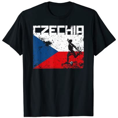 Tschechische Republik Fußball Fußball Fan Trikot Flagge Liebe Tschechien T-Shirt