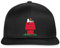 Spreadshirt Peanuts Snoopy Woodstock Und Die Hundehütte Snapback Cap, One Size, Schwarz/Schwarz
