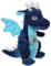 GIPSY TOYS - Klangdrache 20 cm blau - Kuscheltier für Kinder - 071615