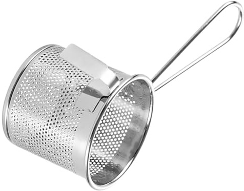 BESTonZON Home Acciaio Inox Risciacquo Caldo-Ristorante Fessurato Filtraggio Separazione Gnocchi Tagliatelle Maglia Carne Filo Tondo Scolapasta Paletta Cm Altezza Frutta Ragno Grasso