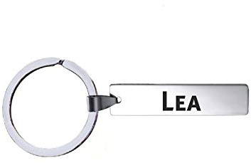 Schlüsselanhänger mit Namen - Lea - Edelstahl, silberfarben
