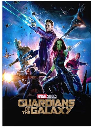 Displate Marvel Metallposter Marvel Poster Marvel Deko Marvel Merch Marvel Plakatte Marvel Bilder Magnet-Montage - Marvel - Marvel Movie Posters - Guardians of the Galaxy Poster 67,5x48cm