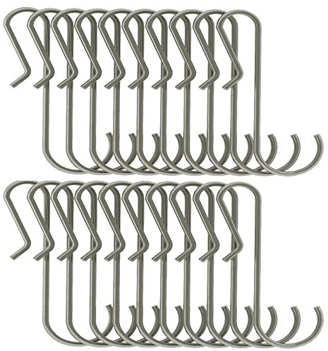 owosald Metal Pot Hanger Stainless Steel s Hook,Used to Hang and Organize Kitchen cookware, (4“ Steel, 20)
