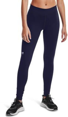 Under Armour Damen ColdGear Authentics Leggings, Midnight Navy-Weiß, X-Large Hoch