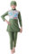 FYMNSI Kinder Mädchen Muslimischen Badeanzug Full Cover Badebekleidung Burkini Modest Islamischen Ganzkörper Hijab Langarm Top Hose Set Wassersport Surfen Outfit Bademode Schwimmanzug Grün 11-12 Jahre