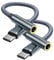 2 Pack USB C to 3.5mm Headphone Jack Adapter, 3.5mm to USB-C Jack Aux Nylon Cable, Male to Female Earphone Adapter for iPhone 15 series, iPad Pro/Air/mini, Samsung Galaxy, Pixel, HUAWEI, Xiaom, etc