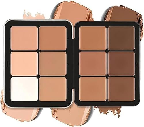 Carla Secret Concealer Palette Makeup, Cream Blush Palette, Trucco a copertura totale a lunga tenuta per una pelle impeccabile (#2)