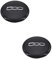 SHLPDFM 2 x Nabendeckel Felgendeckel Radkappe Radnabendeckel Radkappe für Fiat 500 51884863(Schwarz)