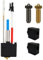 HzdaDeve Hotend Hot End Druckkopf Extruder Kit mit 2PK Heizblock Abdeckung und 2PK Edelstahl gehärtete Düsen für Anycubic Kobra 2/Kobra 2 Neo/Kobra 2 Pro/Kobra 2 Plus 3D Drucker Ersatz