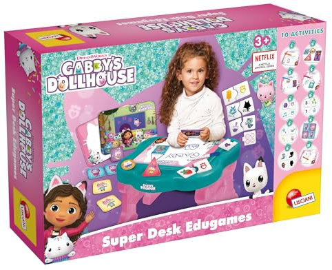 Table éducative Gabby Dollhouse - LISCIANI - Plus de 10 jeux amusants et faciles