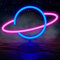 Planet Neon Schild, Gaming Zubehör, Gaming Deko, LED Deko, Gaming LED, LED Schild, Gaming Zimmer Neon Sign, Leuchtreklame,Internet Cafe Game Room Bar Party Deko (USB und Batteriebetrieben)--Rosa