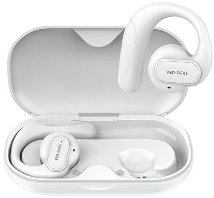 VEN-DENS For Samsung Galaxy Z Flip 6 – Wireless Earbuds Bluetooth 5.4 Headphones with Mic, Noise Cancellation, Fast Charging (Black)