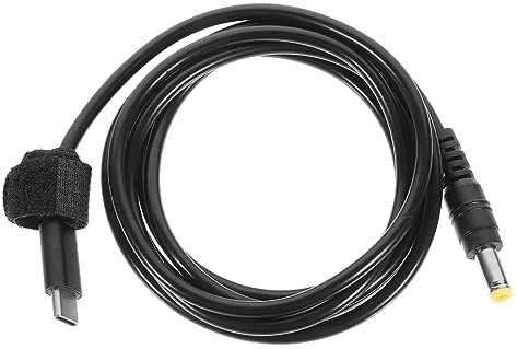 Toyvian USB-c Dc 5,5x2,5mm Ladekabel 15v PVC Kupfer Stabil und Vielseitig für Laptop und Elektronische Geräte