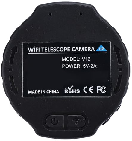XUMIUZIY WiFi Wireless Digital Telescope Eyepiece Camera, 4MP 2K Video, Black