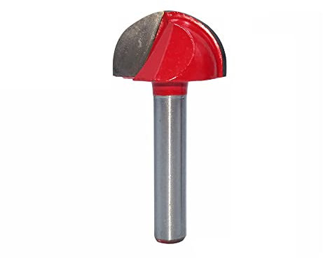 Fresas,Fresas de mango,Fresas de mango, Fresa, broca enrutadora de caja Coe, punta redonda de vástago de 1/4 de pulgada(7/8in)