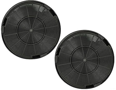 vhbw 2X Aktivkohlefilter kompatibel mit AEG DVB5960HB, DVB5660HG, DD9996-B, DK3390-M, DK3360-M, DL8560-M Dunstabzugshaube - 19,6 cm