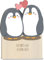 Liebeskarte Holzkarte - Liebe und Freundschaft Geburtstagskarte mit Umschlag | Liebevolle Pinguin Paar, I love you, Ich Liebe dich, Freudschafts Karte, Pinguinkarte, romantische Karte, Jahrestag Karte