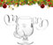 Weihnachtliche Eierlikör-Elch-Tasse, Weihnachtsurlaub-Elch-Glas, sichere Verpackung, transparent, 240 ml, Kaffeetassen, Geschenke für Familie und Freunde (1 Stück)