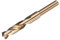 sourcing map 16mm Drill Bit 1/2 Reduced Shank 3-Flat M2 High-Speed Steel Twist Gold Finish 135° Bits for Hard Metal Stainless Steel,1pcs