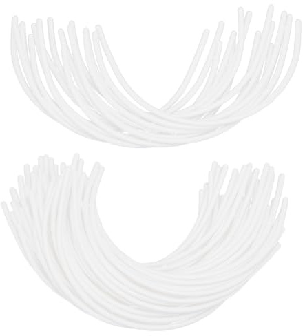 arricraft 30 Pairs Underwire Wires Replacements, White Plastic Underwires Underwear Accessories Underwire Repair for Woman Cloth Accessories 14.2x7.5x0.25cm