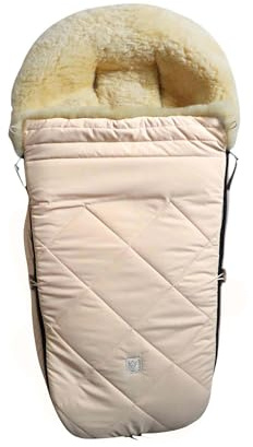 Kaiser Classic for Bugaboo Lammfell Kinderwagen Fußsack, 100 x 45 cm (cream)