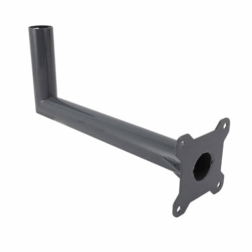 ZAWELIYO Kit de Montage Robuste en Alliage D'aluminium pour Antenne Parabolique, Support de Poteau D'antenne Parabolique Internet par Satellite pour Mur de Toit (Longue 17-32 pouces)