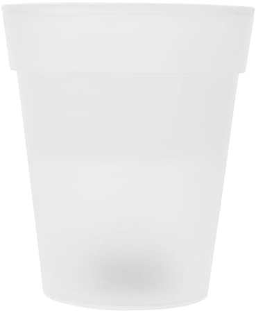 SOLUSTRE Gros Pot de Fleur Exterieur Xxl, Pot de Fleurs D'extérieur Illuminé Solaire, Lampe LED Paysagère en Abs Blanc pour Balcon et Jardin, Style Créatif et Romantique