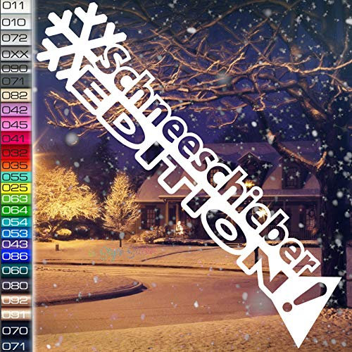 Winter Auto Aufkleber Schneeschieber-Edition Winterauto Schnee Snow Sticker Frontscheibe Sticker Winterwagen Räumfahrzeug Winter-Porsche 911 996