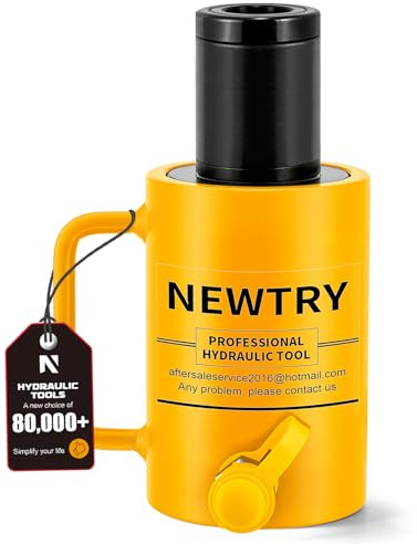 NEWTRY 30 ton Hydraulic Hollow Jack Cylinder 2’’ Stroke Porta Power Ram Industrial Lifting Jack Retract Automatically