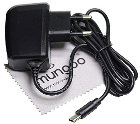 Ladegerät passend für Nintendo Switch USB Typ-C Ladekabel Kabel Schnell-Netzladegerät 2A OTB mit mungoo Displayputztuch