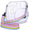 Eyeon - Bolsa para cámara de Fotos Instax Mini 9 Mini 8/8+, Funda Protectora de Piel sintética Lisa con Correa extraíble y Bolsillo Integrado (Transparente)