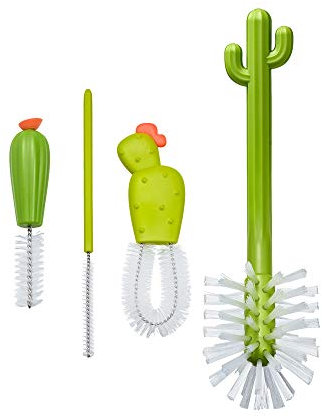Boon Cacti Flaschenreinigungsbürste Ersatzset, 4-teilig, Grün