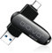 DIDIVO USB-C 128GB 2-in-1 Flash Drive - USB-C Memory Stick with 3.0 speeds - Portable OTG Thumb Drive for Smartphones, Tablets & MacBooks, PC