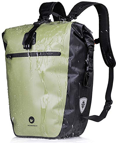 BAIGIO 3 in 1 Fahrradtasche für Gepäckträger 27-30L Wasserdicht Gepäckträgertasche Fahrrad Tasche hinten/vorne Multifunktional Vorderrad Gepäcktasche Reisetasche Laptop Rucksack Umhängetasche