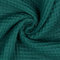 VmG-Store Waffelpique Meterware Waffel Stoff 100% Baumwollstoff Tex 100 (030 I Petrol, 200 x 150cm)