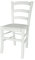 t m c s Tommychairs - Stuhl Venezia für Küche und Esszimmer, Robuste Struktur aus Buchenholz, deckend Weiss lackiert und gepolsterte Sitzfläche mit Kunstleder in der Farbe Weiß bezogen