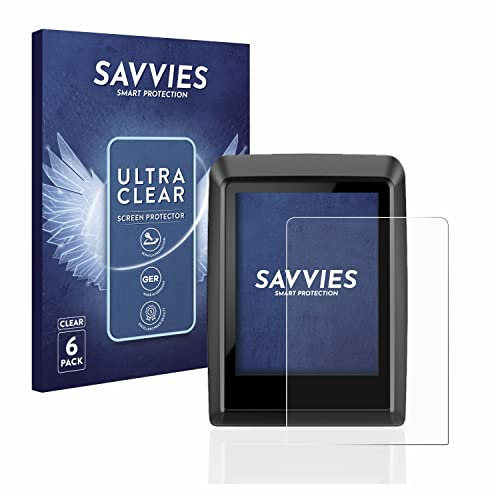 Savvies 6 Stück Schutzfolie für Bosch Kiox 300 Displayschutz-Folie Ultra-Transparent