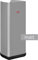 Wesco Papierrollenhalter Loft aus pulverbeschichtetem Stahlblech Metall und Kunststoff in der Farbe Cool Grey Matt, Maße: 13,5cm x 13cm x 32cm, 322 106-79