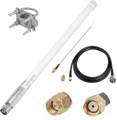 Nelawya Outdoor LoRa Gateway 5.8dBi 868MHz Antenna Omni Directional Fiberglass N Type Male LoRawan Antenna for Meshtastic LoraWan RAK Nebra Bobcat Sensecap Helium Hotspot HNT Mining Miner
