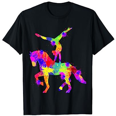 Voltigieren Volti Pferde Mädchen Reiterin T-Shirt