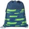 coocazoo Turnbeutel „Lime Stripe”, blau-grün, mit Reißverschlussfach und Kordelzug, reflektierende Elemente, Schlaufen zur Befestigung am Schulrucksack, 10 Liter, ab der 3. Klasse